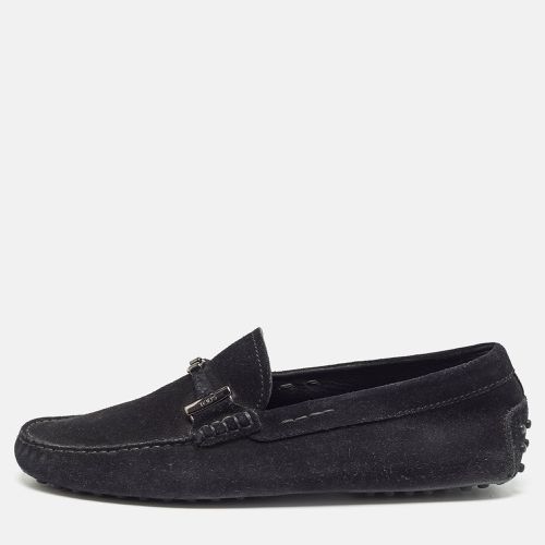 Tod's Black Suede Slip On Loafers Size 42 - Tod's - Modalova