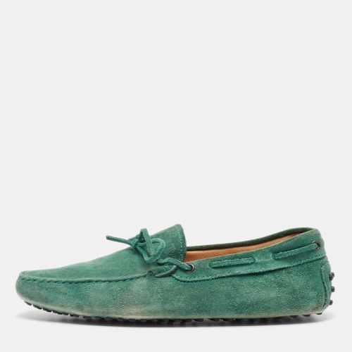 Tod's Green Suede Bow Loafers Size 42 - Tod's - Modalova