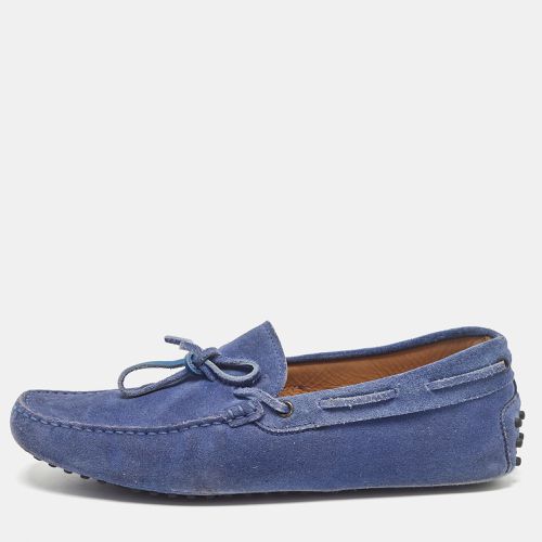 Tod's Blue Suede Bow Loafers Size 43 - Tod's - Modalova