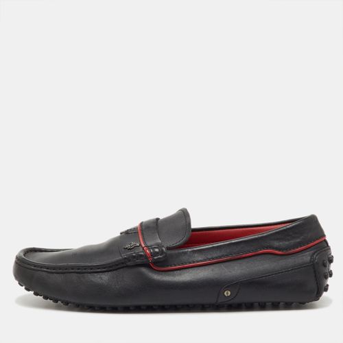 Tod's For Ferrari Black Leather Slip On Loafers Size 41 - Tod's - Modalova
