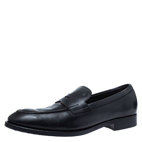 Tod's Black Leather Penny Loafers Size 44.5 - Tod's - Modalova