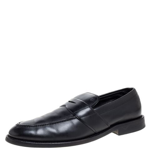 Tod's Black Leather Penny Slip On Loafers Size 40 - Tod's - Modalova