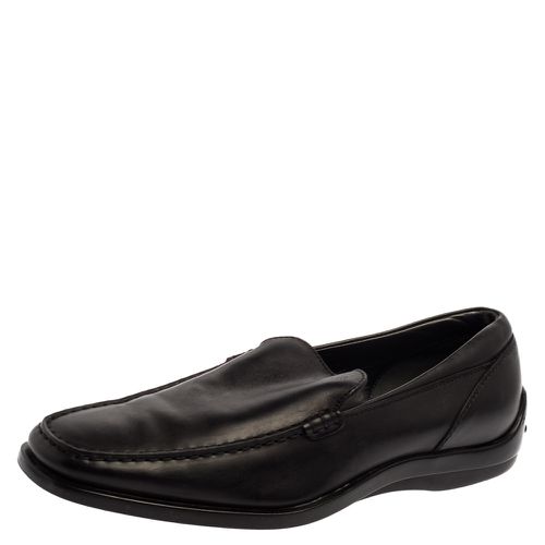 Tod's Black Leather Slip On Loafers Size 41 - Tod's - Modalova