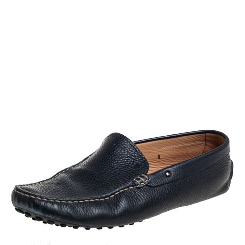 Tod's Navy Blue Leather Slip On Loafer Size 42 - Tod's - Modalova