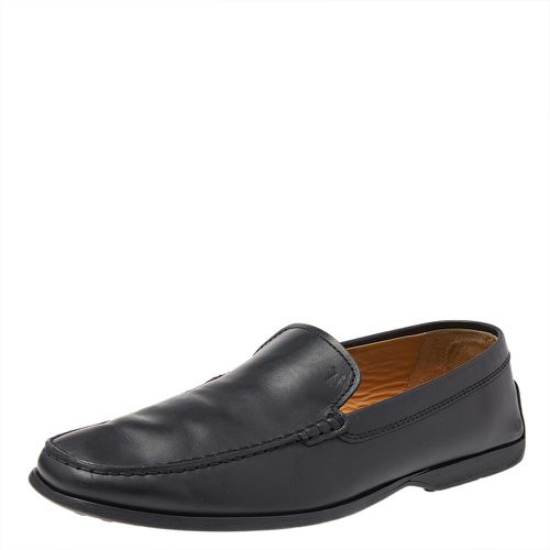 Tod's Black Leather Slip On Loafers Size 42 - Tod's - Modalova