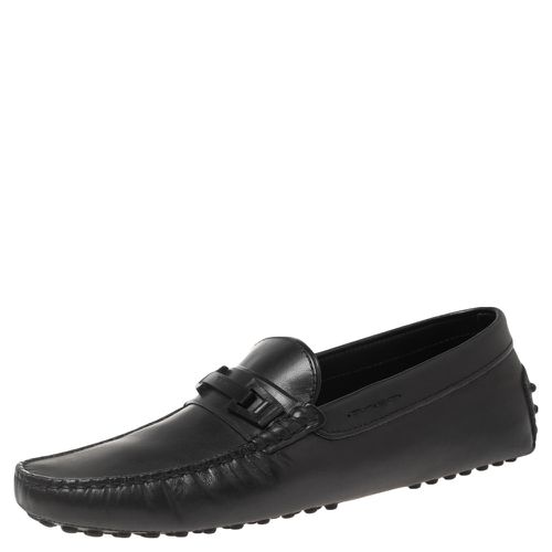 Tod's Black Leather Driving Slip On Loafers Size 40 - Tod's - Modalova