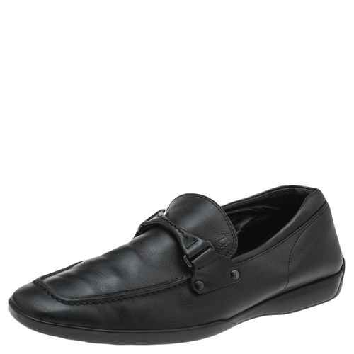 Tod's Black Leather Slip On Loafers Size 41.5 - Tod's - Modalova