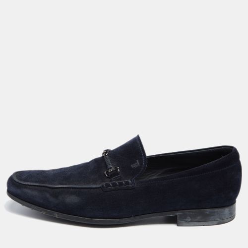 Tod's Navy Blue Suede Slip On Loafers Size 42 - Tod's - Modalova