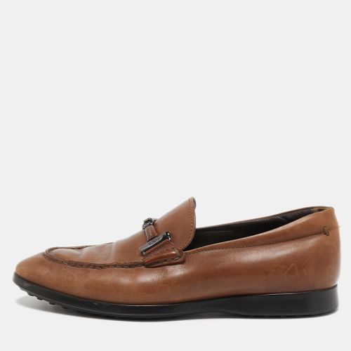 Tod's Brown Leather Slip On Loafers Size 40 - Tod's - Modalova