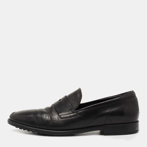 Tod's Black Leather Penny Slip On Loafers Size 39.5 - Tod's - Modalova