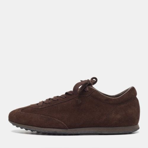 Tod's Brown Suede Lace Up Sneakers Size 39.5 - Tod's - Modalova