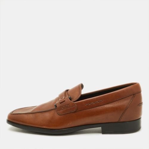 Tod's Brown Leather Slip On Loafers Size 39 - Tod's - Modalova