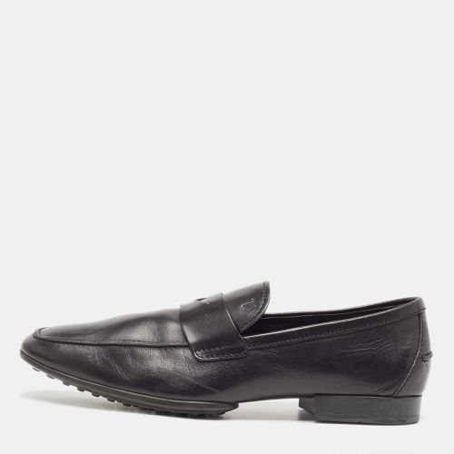 Tod's Black Leather Penny Loafers Size 43 - Tod's - Modalova