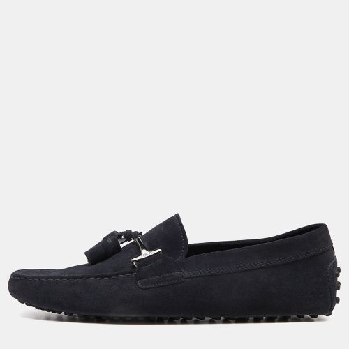 Tod's Navy Blue Suede Slip On Loafers Size 41.5 - Tod's - Modalova