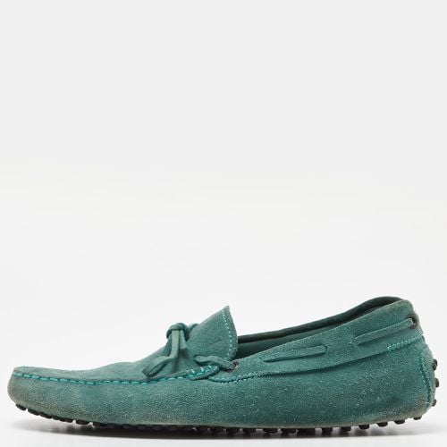 Tod's Green Suede Gommino Slip On Loafers Size 39.5 - Tod's - Modalova