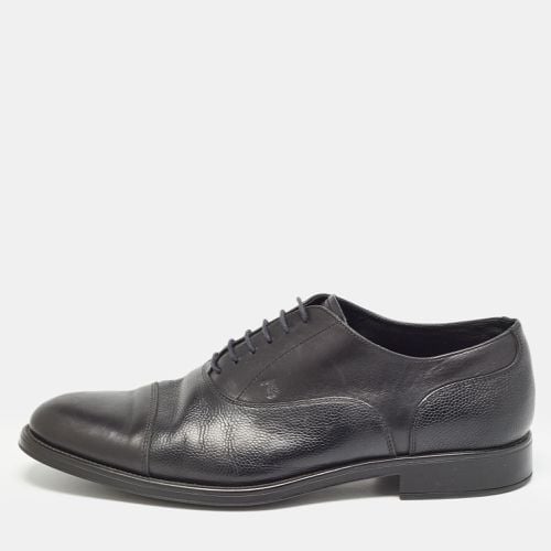 Tod's Black Leather Lace Up Oxfords Size 43 - Tod's - Modalova