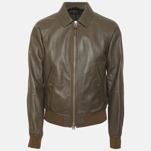 Tom Ford Grey Leather Jacket S - Tom Ford - Modalova