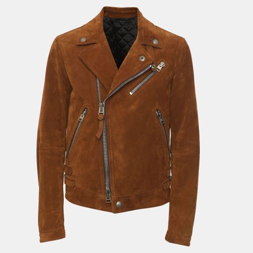 Tom Ford Brown Suede Biker Jacket S - Tom Ford - Modalova
