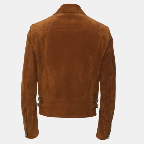Tom Ford Brown Suede Biker Jacket S - Tom Ford - Modalova