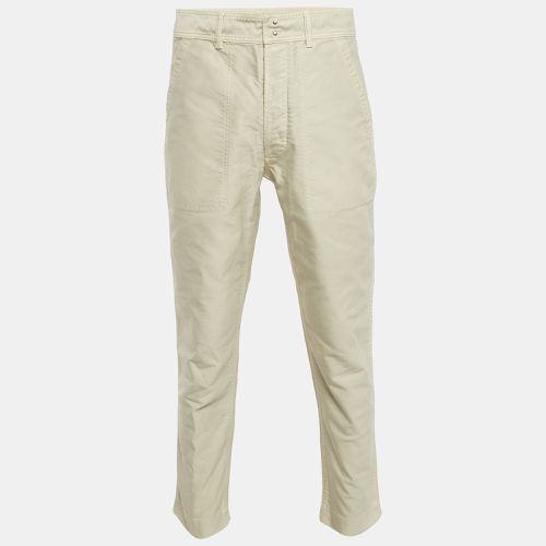 Tom Ford Cream Cotton Slim Fit Trousers M - Tom Ford - Modalova