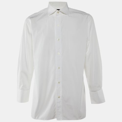 Tom Ford White Button Front Long Sleeve Shirt XXXL - Tom Ford - Modalova