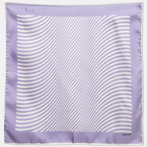 Light Stripe Silk Pocket Square - Tom Ford - Modalova