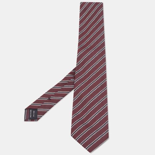 Diagonal Stripe Patterned Silk Tie - Tom Ford - Modalova