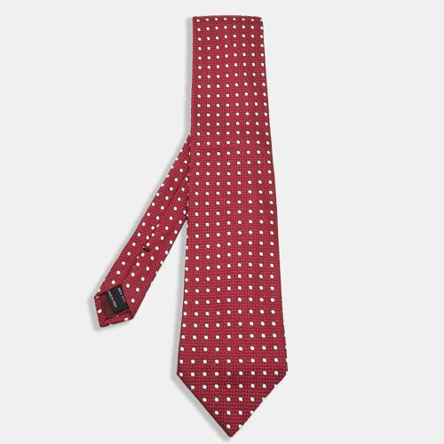 Tom Ford Dark Pink Patterned Silk Tie - Tom Ford - Modalova