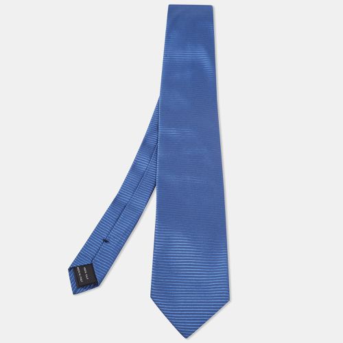 Tom Ford Blue Stripe Patterned Silk Tie - Tom Ford - Modalova