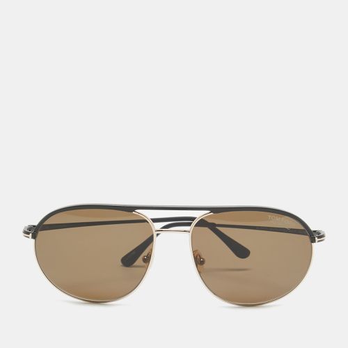 Tom Ford Brown/Black Gio TF772 Aviator Sunglasses - Tom Ford - Modalova