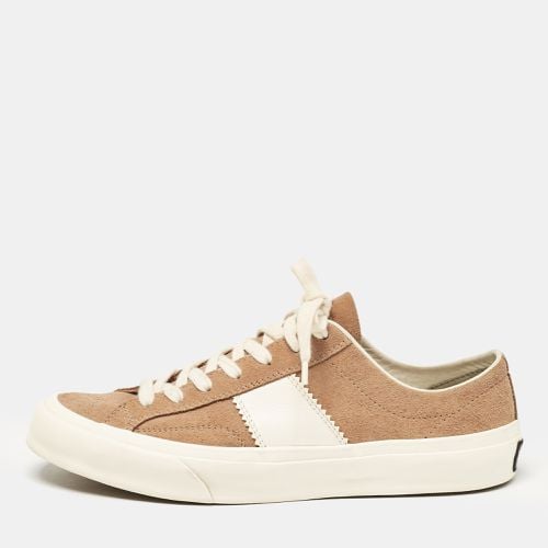 Tom Ford Brown Leather and Suede Cambridge Lace Up Sneakers Size 40 - Tom Ford - Modalova