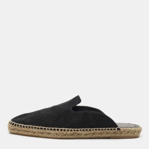 Tom Ford Black Suede Espadrille Flat Mules Size 44 - Tom Ford - Modalova