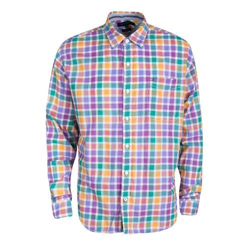 Tommy Hilfiger Multicolor Checked Cotton Long Sleeve Vintage Fit Shirt XL - Tommy Hilfiger - Modalova