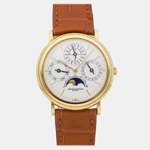 K Yellow Gold Perpetual Calendar 43031/000J-0223 Automatic Men's Wristwatch 36 mm - Vacheron Constantin - Modalova