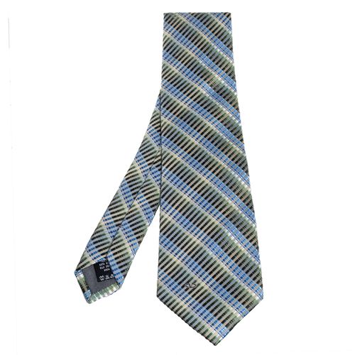 Valentino Multicolor Striped Jacquard Silk Tie - Valentino - Modalova