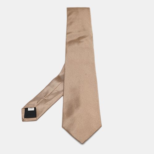 Valentino Light Brown Silk Tie - Valentino - Modalova