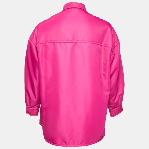 Nylon Rockstud Detail Padded Oversized Jacket L - Valentino - Modalova