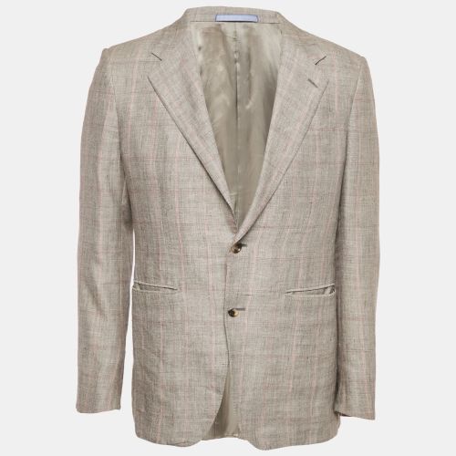 Valentino Grey Wool Blend Tailored Single Breasted Blazer L - Valentino - Modalova