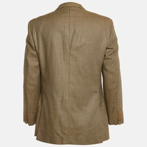 Micro Houndstooth Wool Blend Single Breasted Blazer M - Valentino - Modalova