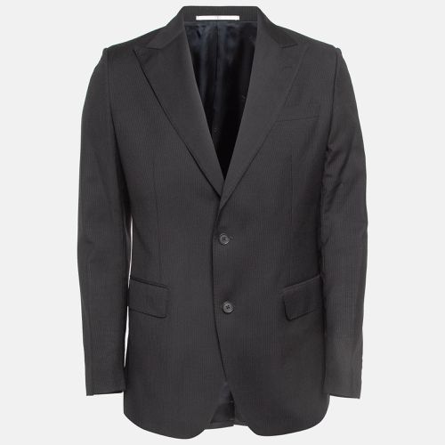 Valentino Black Striped Wool Single Breasted Blazer L - Valentino - Modalova