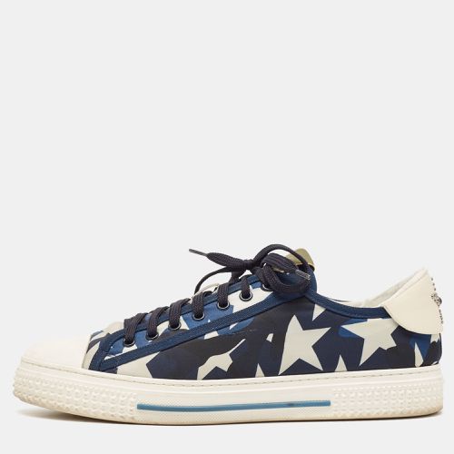 Valentino Multicolor Canvas and Leather Star Lace Up Sneakers Size 44 - Valentino - Modalova