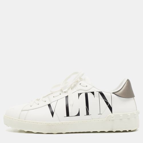 Valentino White Leather VLTN Lace Up Sneakers Size 42 - Valentino - Modalova