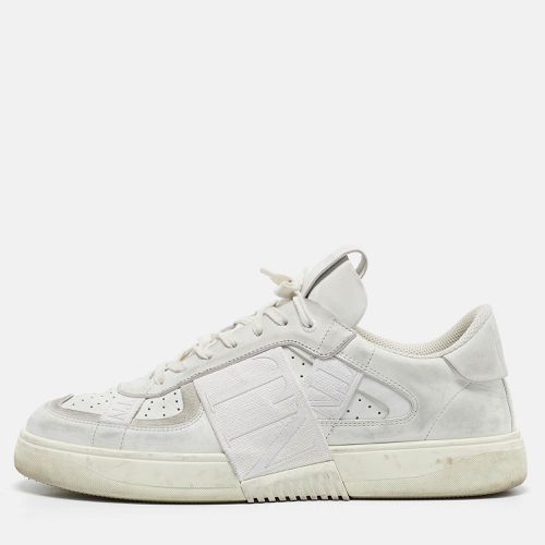 Valentino White Canvas and Leather VL7N Low Top Sneakers Size 46 - Valentino - Modalova