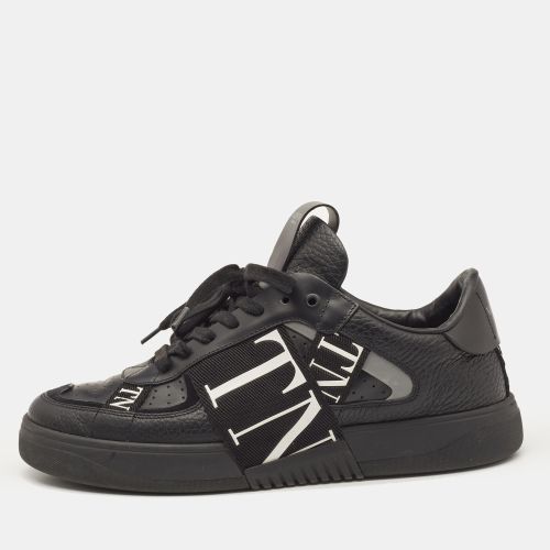 Valentino Black Leather and Canvas VL7N Sneakers Size 41 - Valentino - Modalova