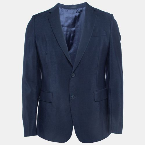 Valentino Navy Blue Mohair Wool Single Breasted Blazer S - Valentino - Modalova