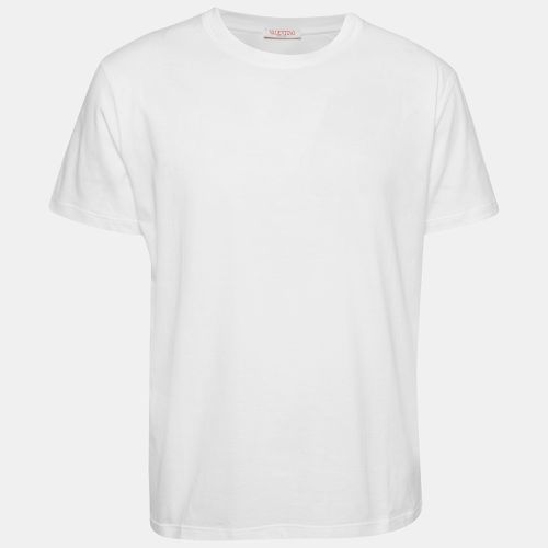 Valentino White Cotton Jersey T-Shirt L - Valentino - Modalova