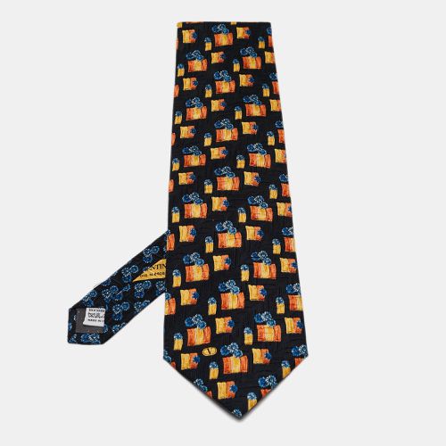 Floral Print Silk Traditional Tie - Valentino - Modalova