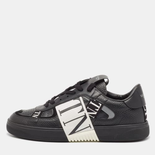 Valentino Black Leather VLTN Low Top Sneakers Size 43.5 - Valentino - Modalova