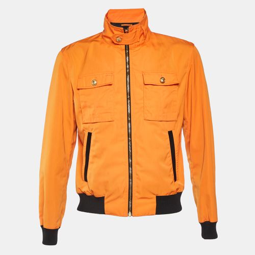 Versus Versace Orange Synthetic Bomber Jacket L - Versus Versace - Modalova