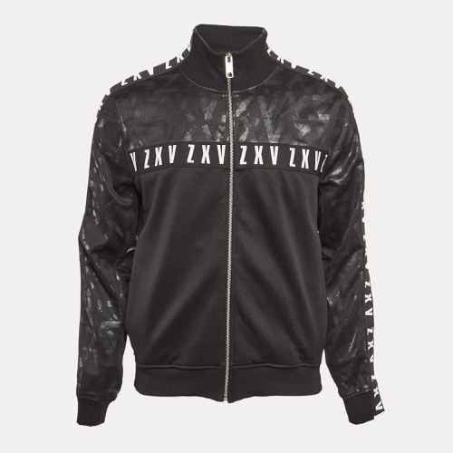 Versus Versace X Zayn Black Printed Jersey Zip-Up Active Jacket L - Versus Versace - Modalova